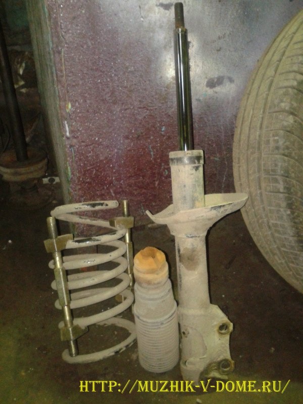 амортизатор, пылесборник, пружина